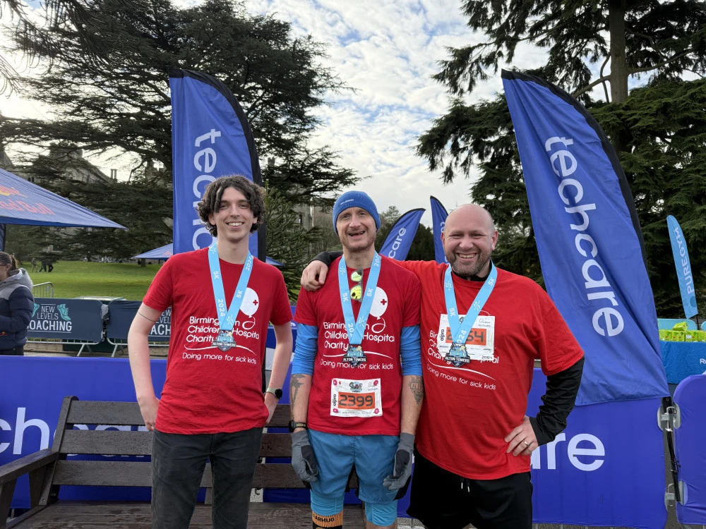 Techcare team at the RunThrough Alton Towers Event 2024