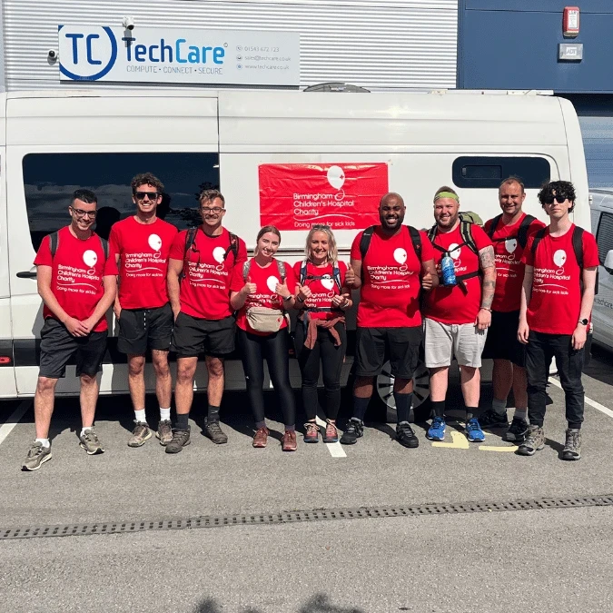 Techcare Team on their Moonlight Marathon Walk 2024