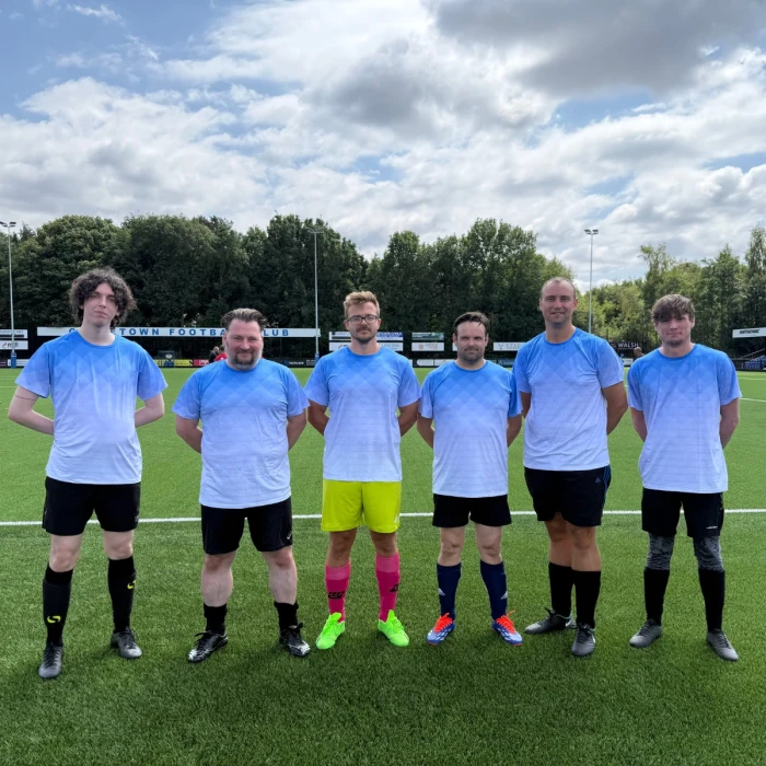 Techcare Team at the Crown Highways Charity Football Match 2025